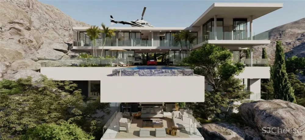 顶奢家具、岛屿住宅、私人直升机场，妥妥的人生巅峰！