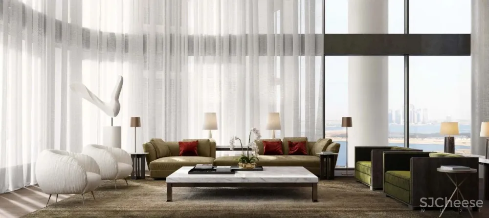 看看迪拜大平层,32层只有39套公寓,这配置是真奢华!