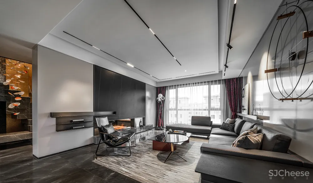 231㎡气质高级黑,简约时尚、格调十足!