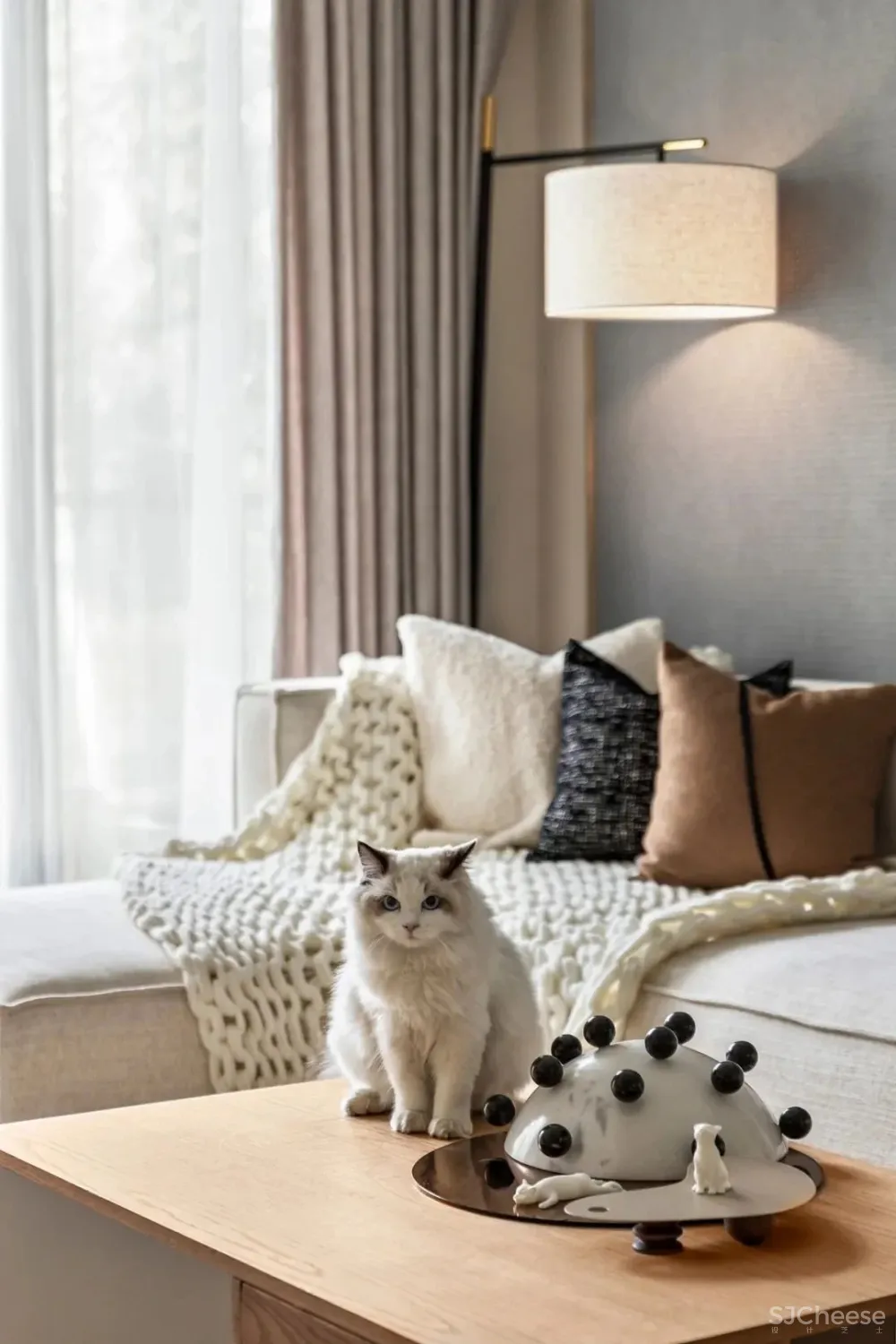 MUJI风,与猫咪共处的工程学美居 观致设计