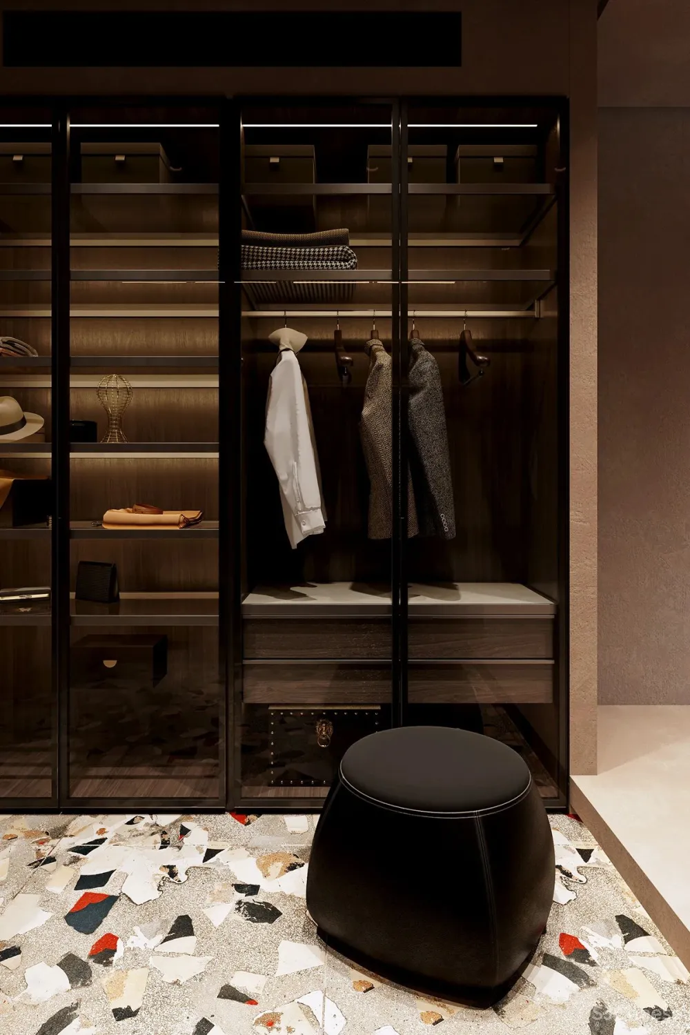 114㎡ 只做一室一厅，三开间的横厅太豪华了！