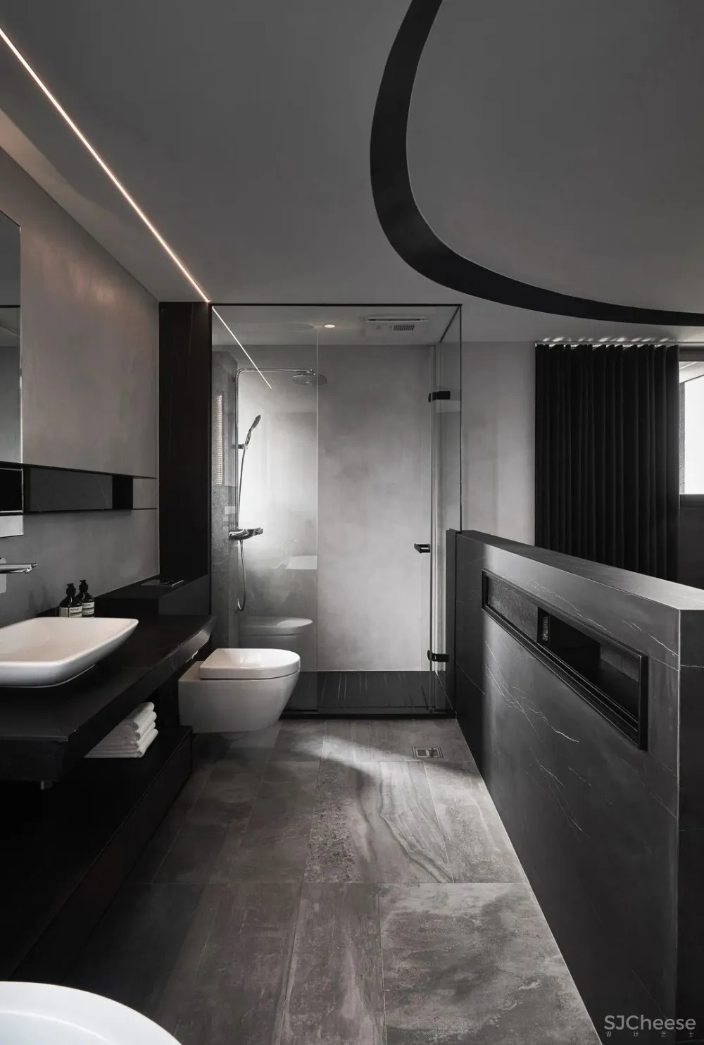 105㎡冷酷黑私宅,年轻人大胆追求前卫之家! 新澄设计