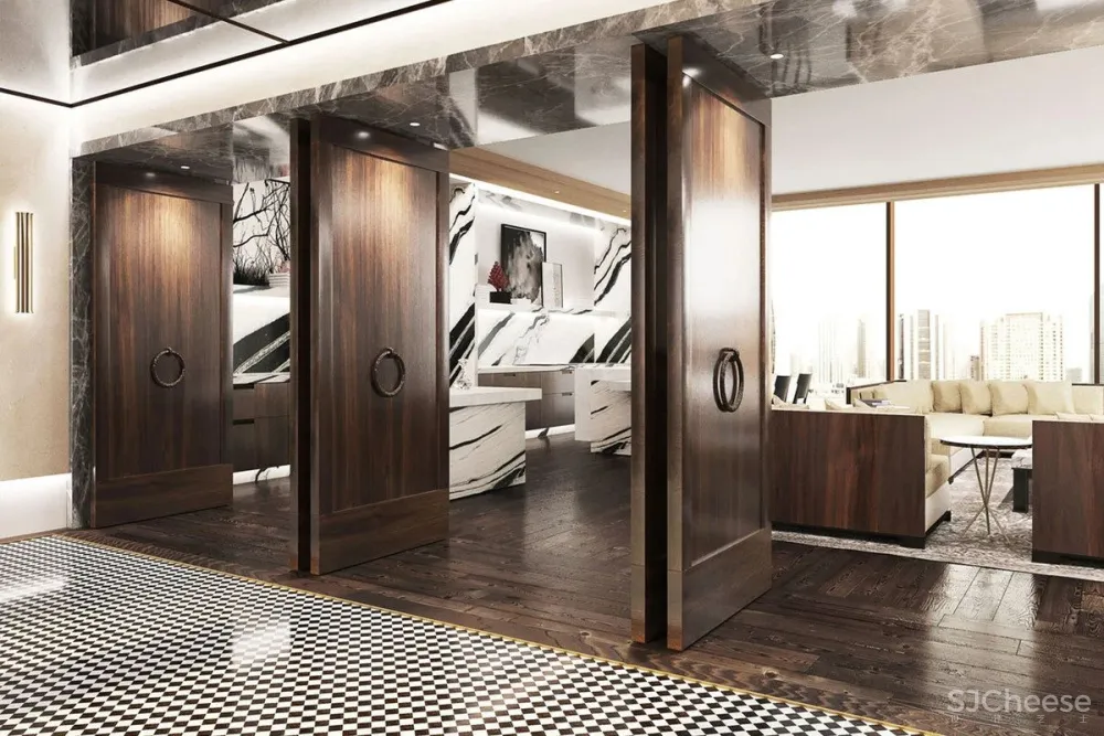 看看迪拜大平层,32层只有39套公寓,这配置是真奢华!