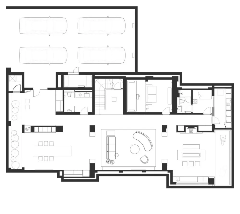 上海 780㎡ 极简别墅设计 ,黑白相映,安静优雅!