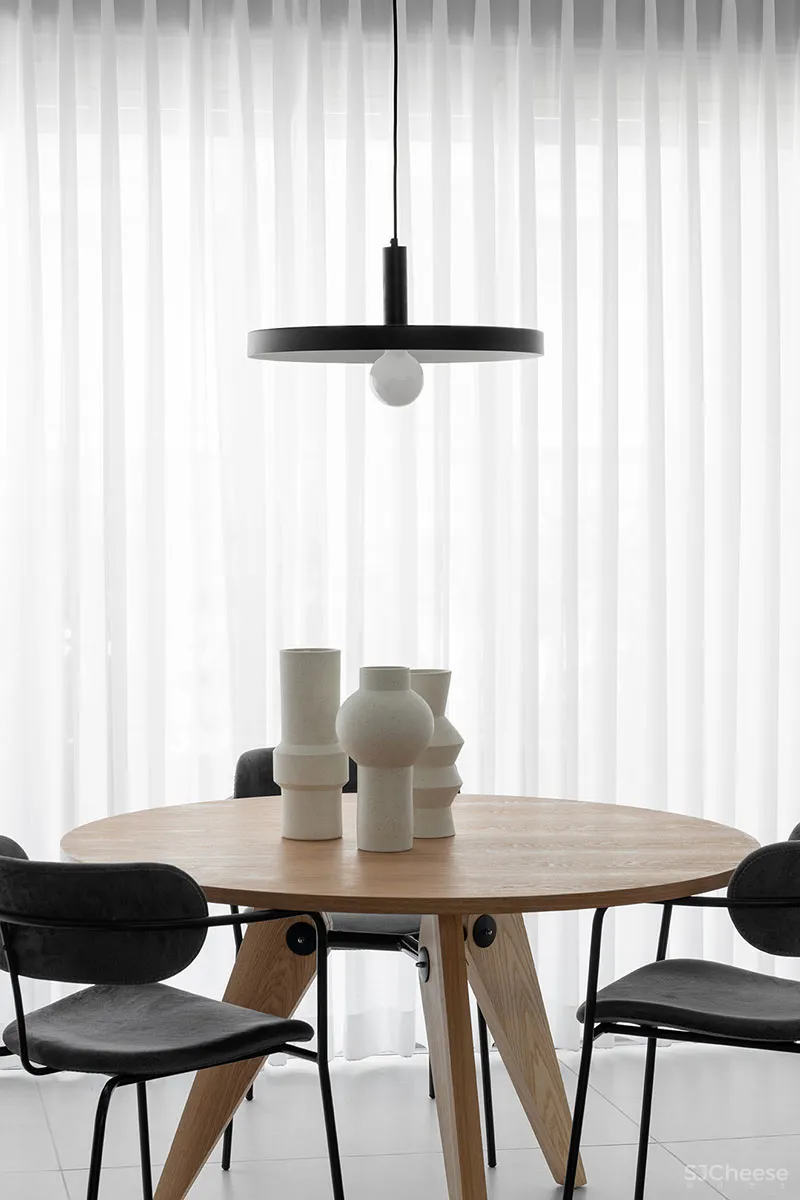 130㎡ 三居室,全开放客厅,连玄关都省了