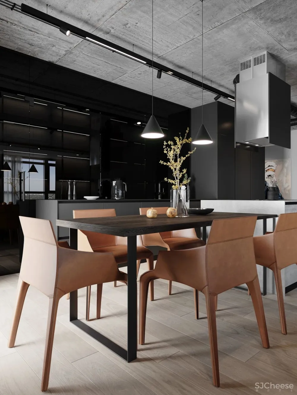 灰色极简空间，混凝土的质地！