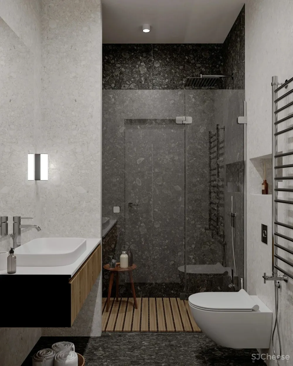 76㎡绿色朴质,细节处显精致!