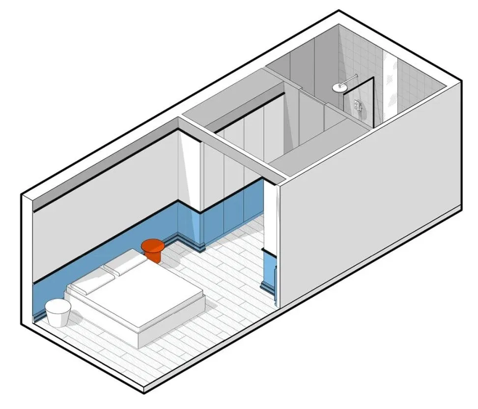 83㎡ 一室一厅,这么个性的颜色搭配一进门就被惊艳到了!