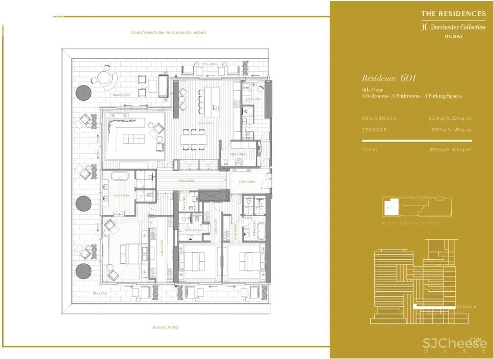 看看迪拜大平层,32层只有39套公寓,这配置是真奢华!