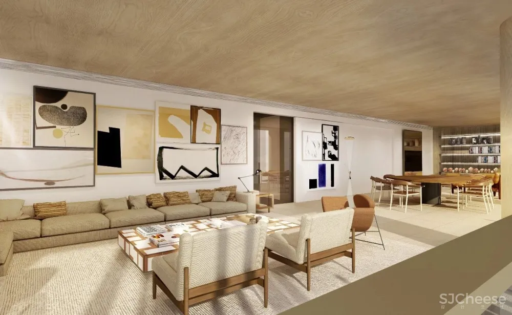 一梯两户的平层公寓楼样板房公开,自然奢华才有的高级感