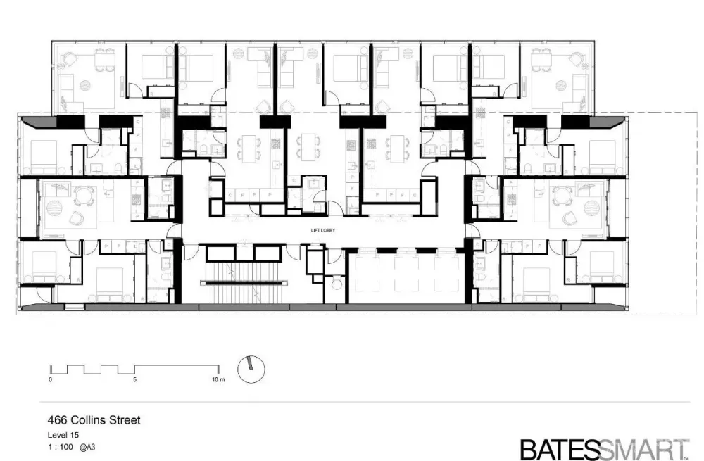 仅 11.5 米宽的「超薄款」高层公寓,奢华的顶层套房竟是简约范儿