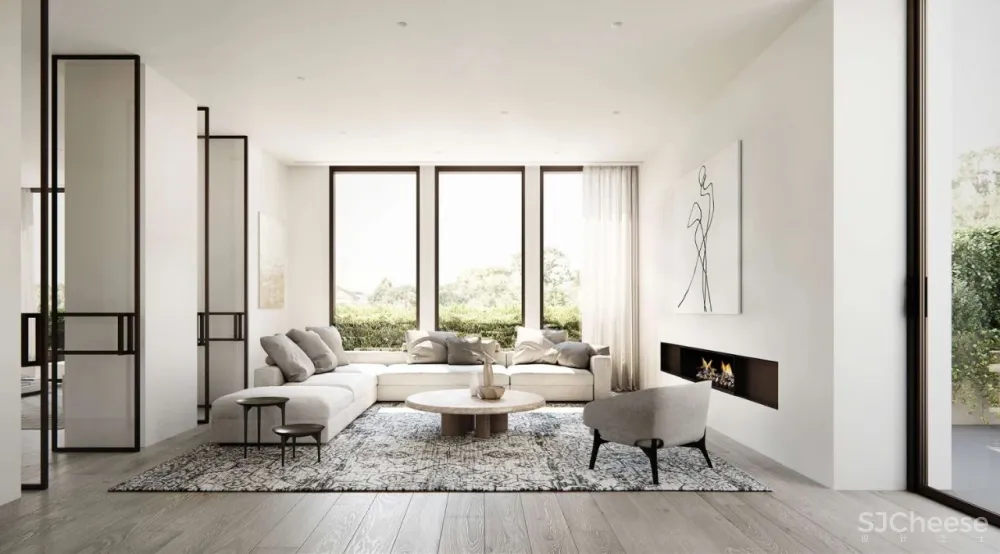 他做的公寓楼看起来像别墅,10套大平层户型还不一样,干净有格调的简约风太美了!