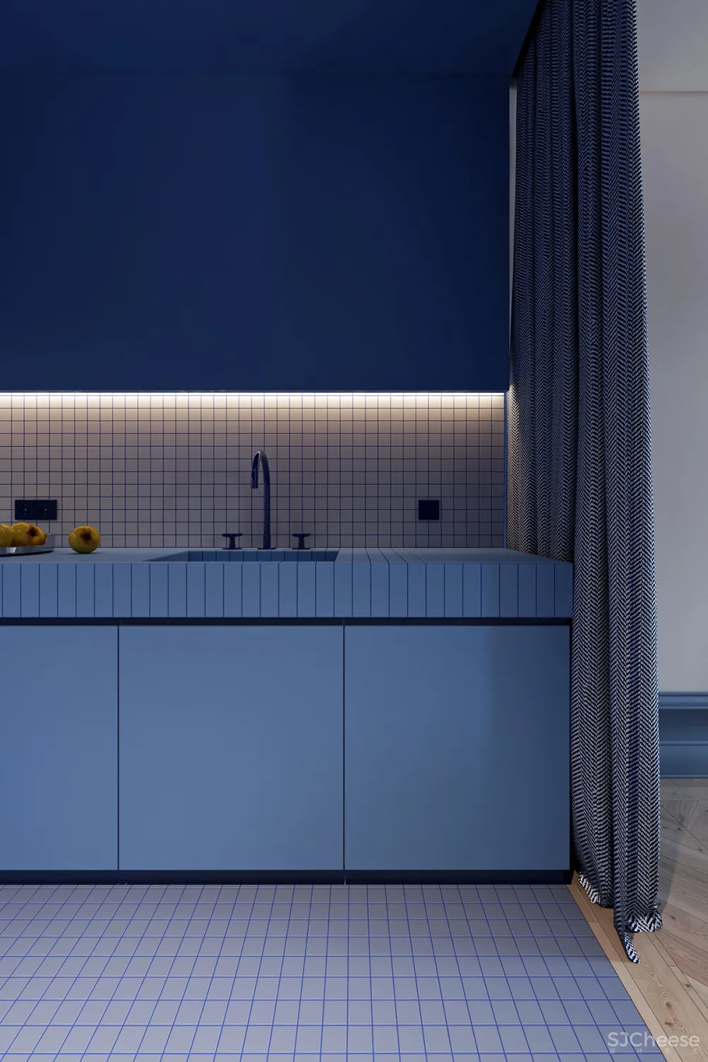 83㎡ 一室一厅,这么个性的颜色搭配一进门就被惊艳到了!