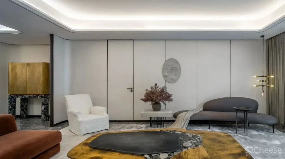 无间.吴滨-HWCD 上海豪宅新地标「瑞安.翠湖天地」大平层效果图和实景照片