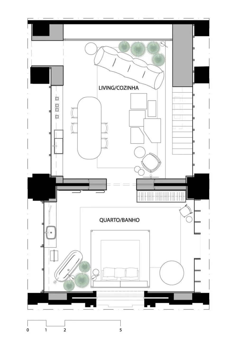 101m² 隐谧自然主义之居