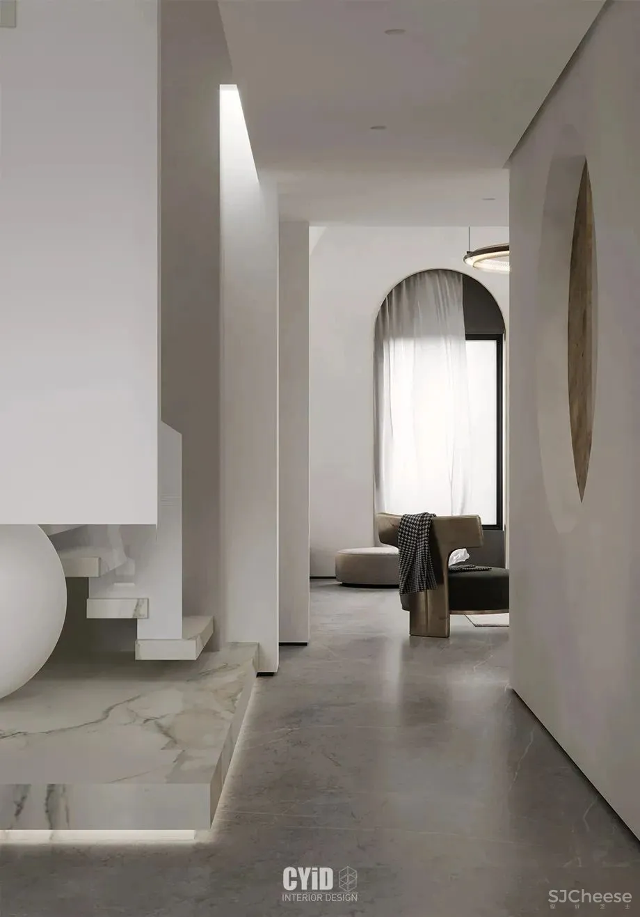 极简白 体块感，优雅现代的艺术大宅