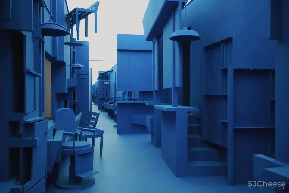 九层塔的蓝色塔基,深圳 王子耕