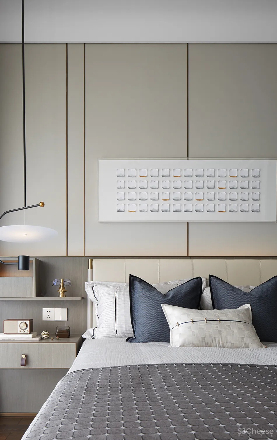 岳蒙:一抹幽蓝,韵染留白!