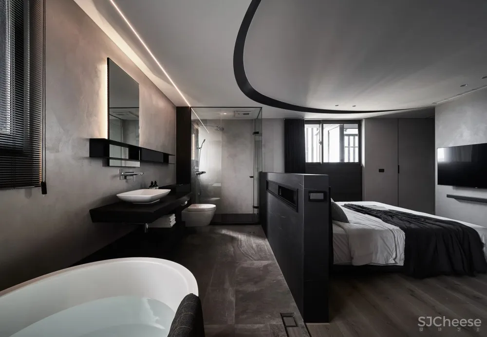 105㎡冷酷黑私宅,年轻人大胆追求前卫之家! 新澄设计