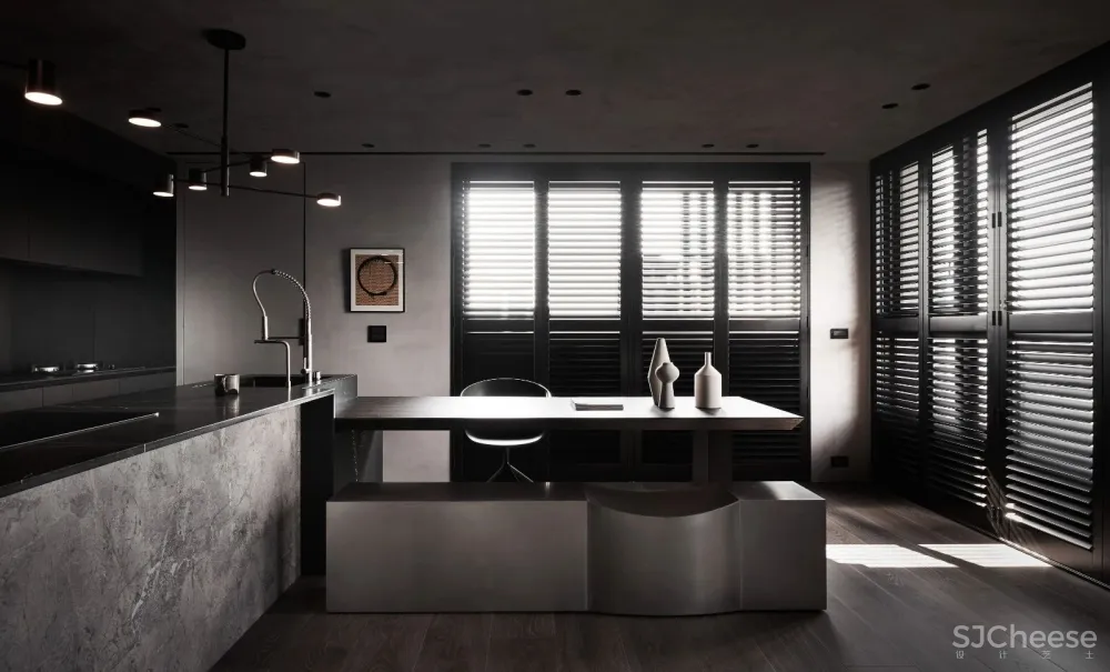 105㎡冷酷黑私宅,年轻人大胆追求前卫之家! 新澄设计