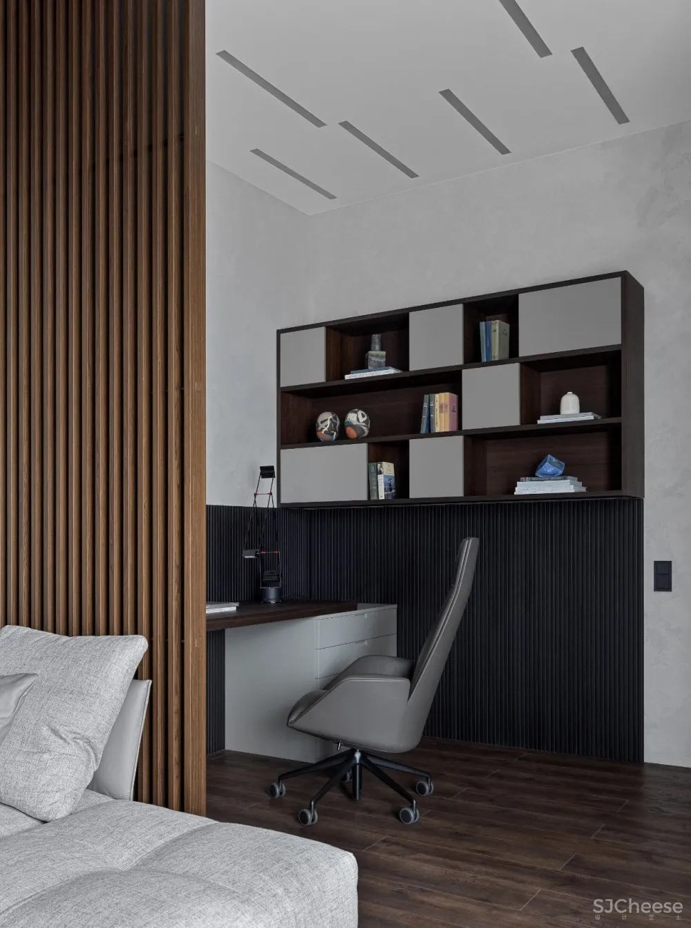 DE-DE新作 95m²简约私宅，大理石与原木的和谐