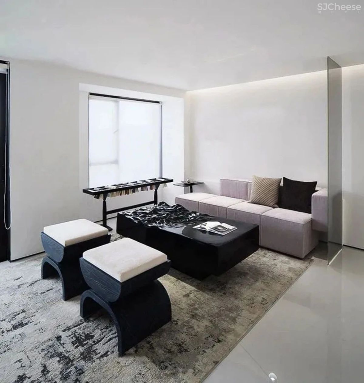 深圳洲际建筑装饰丨极简 黑与白的平衡之道