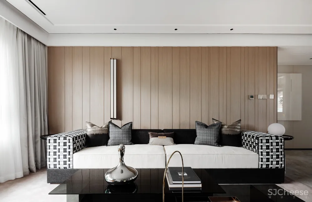 元禾大千设计 烟台「中海万锦」洋房下叠现代简约样板间