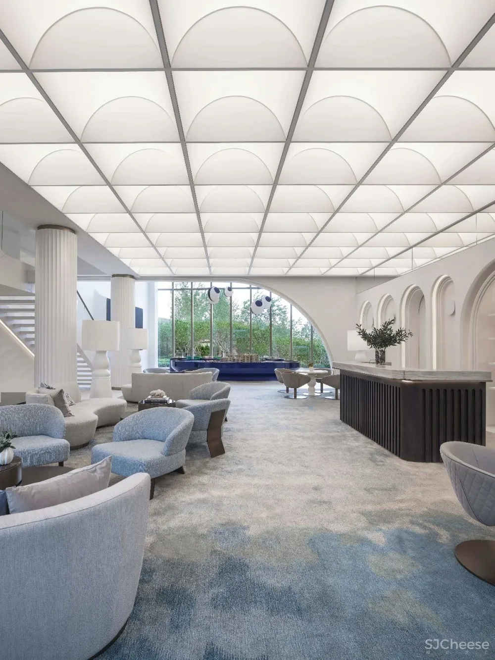 青岛实地蔷薇熙岸售楼处,空间里的“海” FORMWERKZ