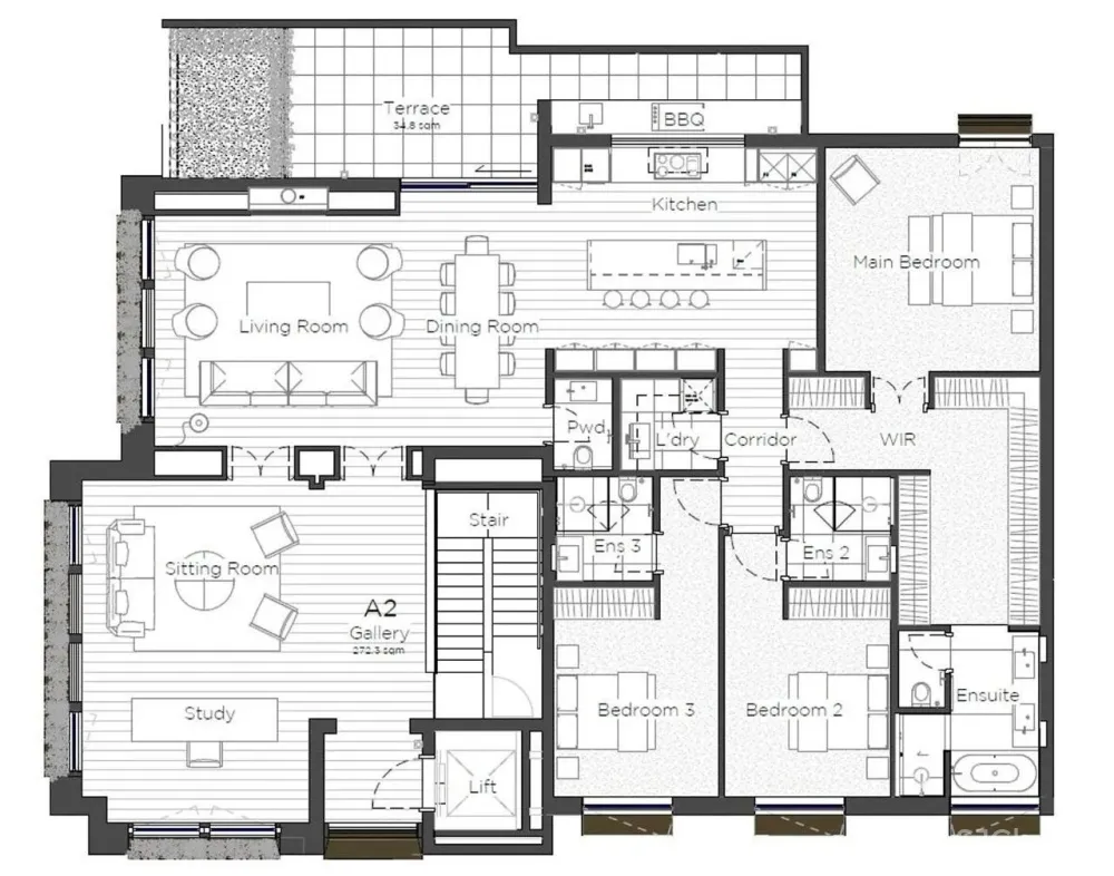 他做的公寓楼看起来像别墅,10套大平层户型还不一样,干净有格调的简约风太美了!