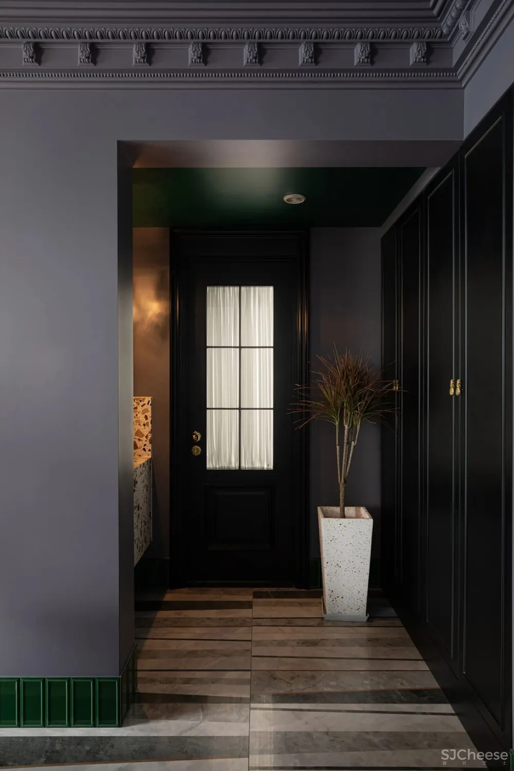 129㎡的极致复古美，再现经典红绿配色！