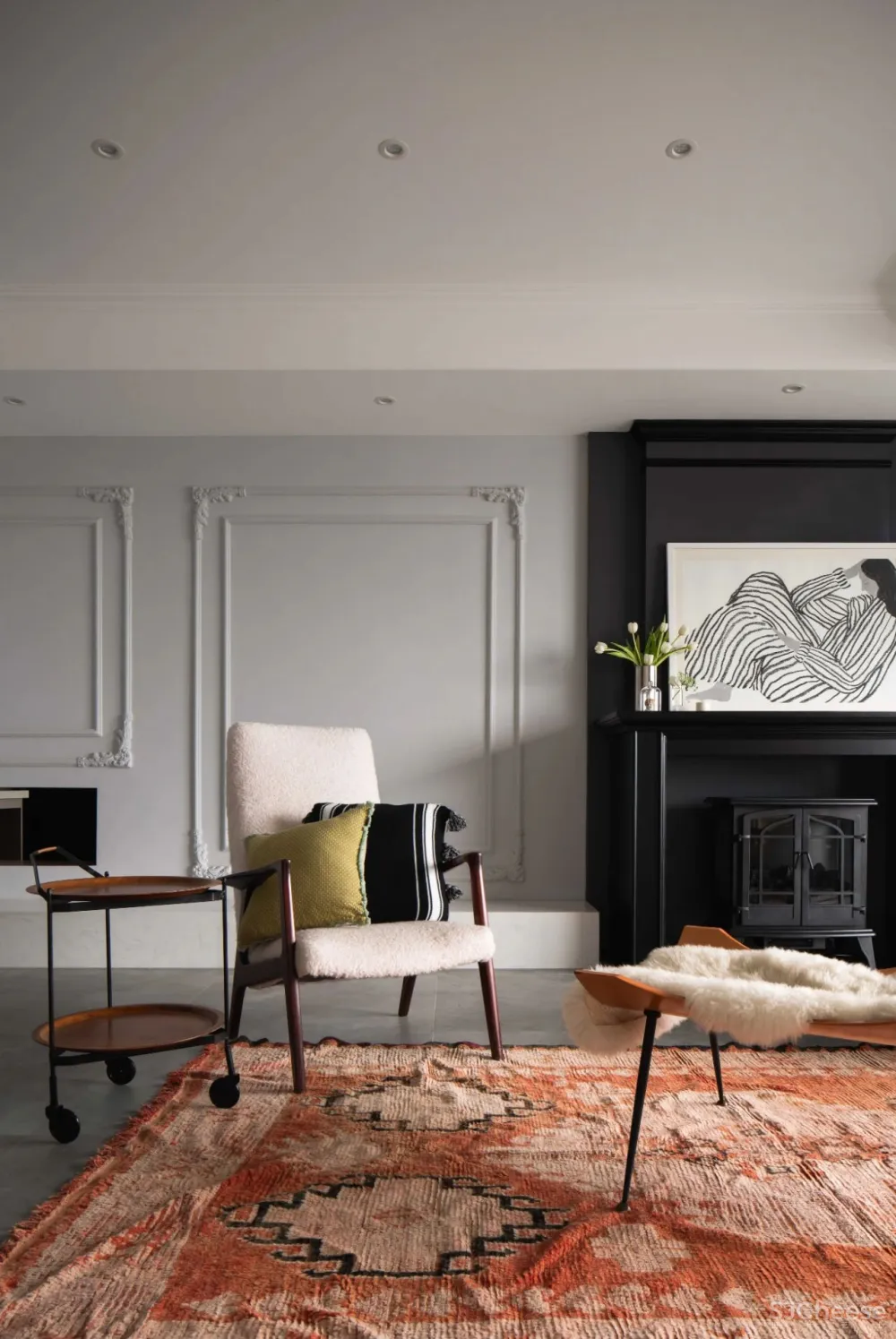 2人居的217㎡复古大宅,其中200㎡给7只猫住?