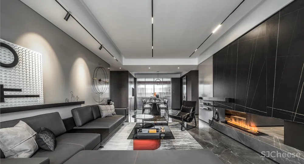 231㎡气质高级黑,简约时尚、格调十足!