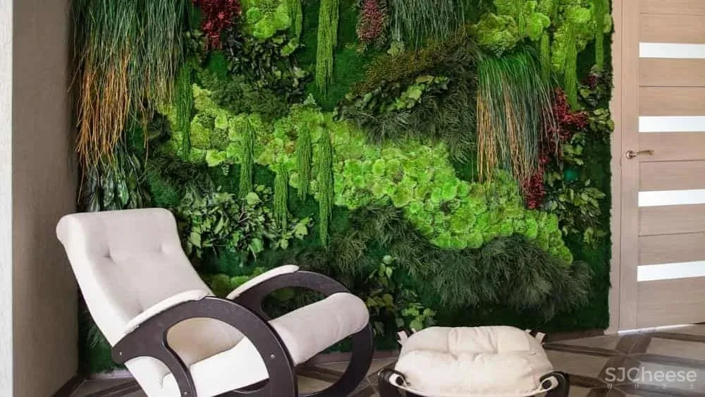 冷硬做底,温暖辅助,木条绿植一相逢,便胜却人间无数