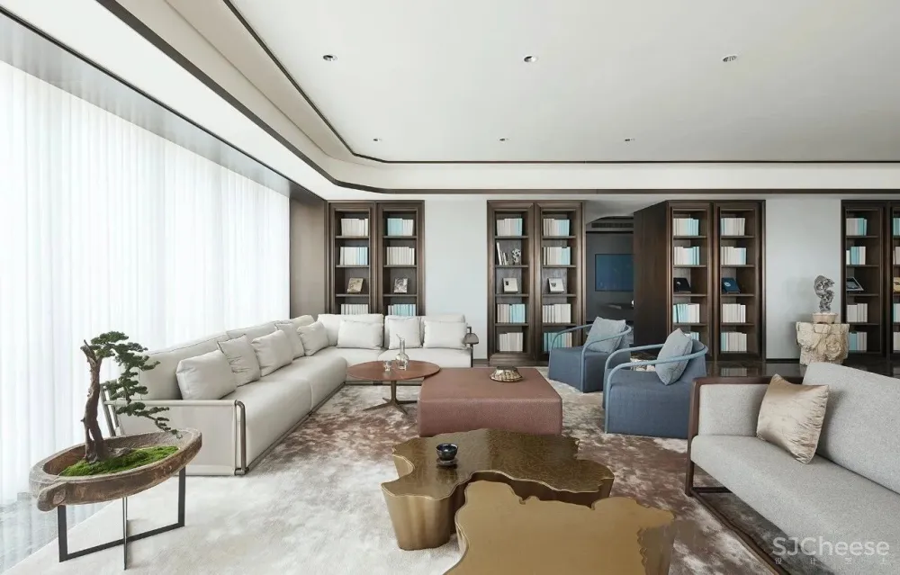 朱周空间设计丨重庆来福士:350米云端豪宅样板间设计!