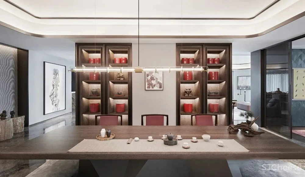 朱周空间设计丨重庆来福士:350米云端豪宅样板间设计!