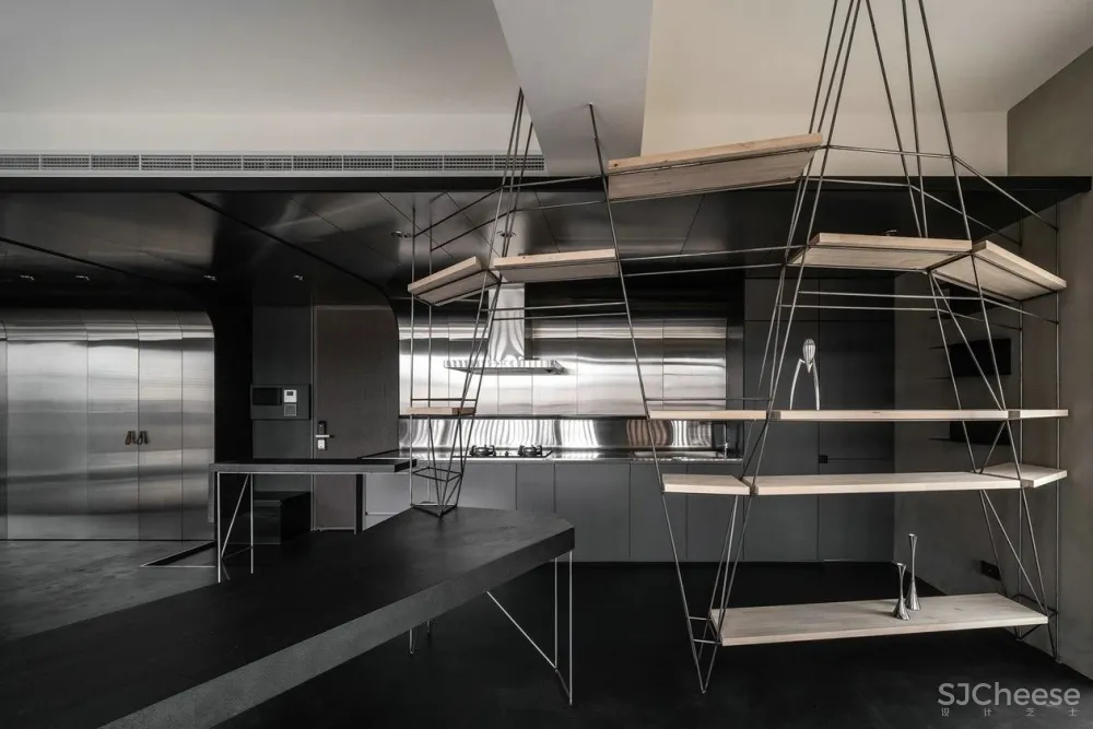 黑白简约住宅，简约设计的日常生活 studio X4设计