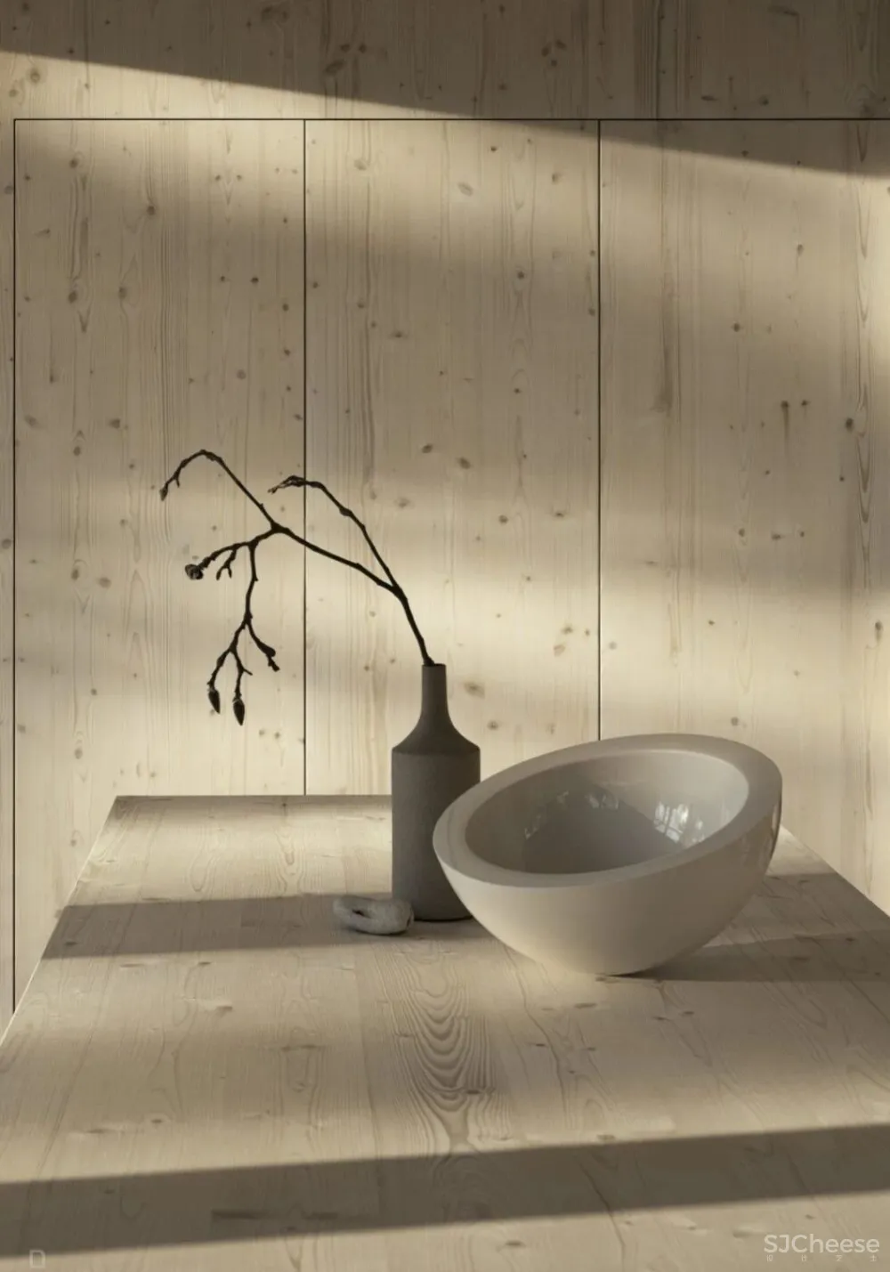 原木 侘寂，现代隐居栖处