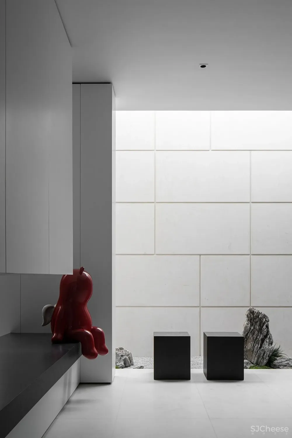 上海 780㎡ 极简别墅设计 ,黑白相映,安静优雅!