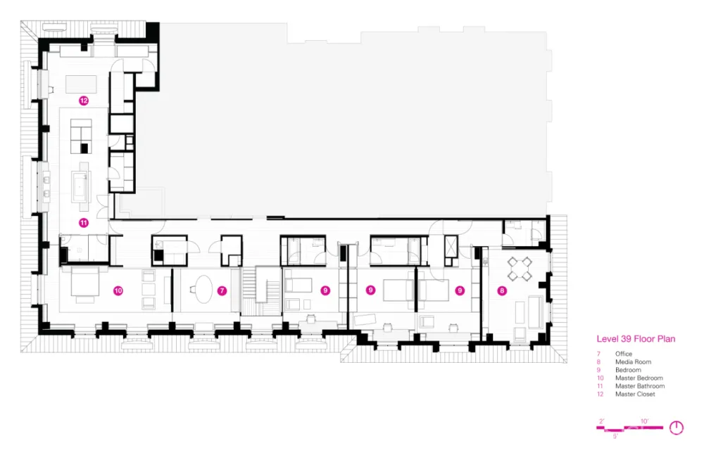 590㎡的顶层公寓,奢华也可以是一种 LOFT 范儿