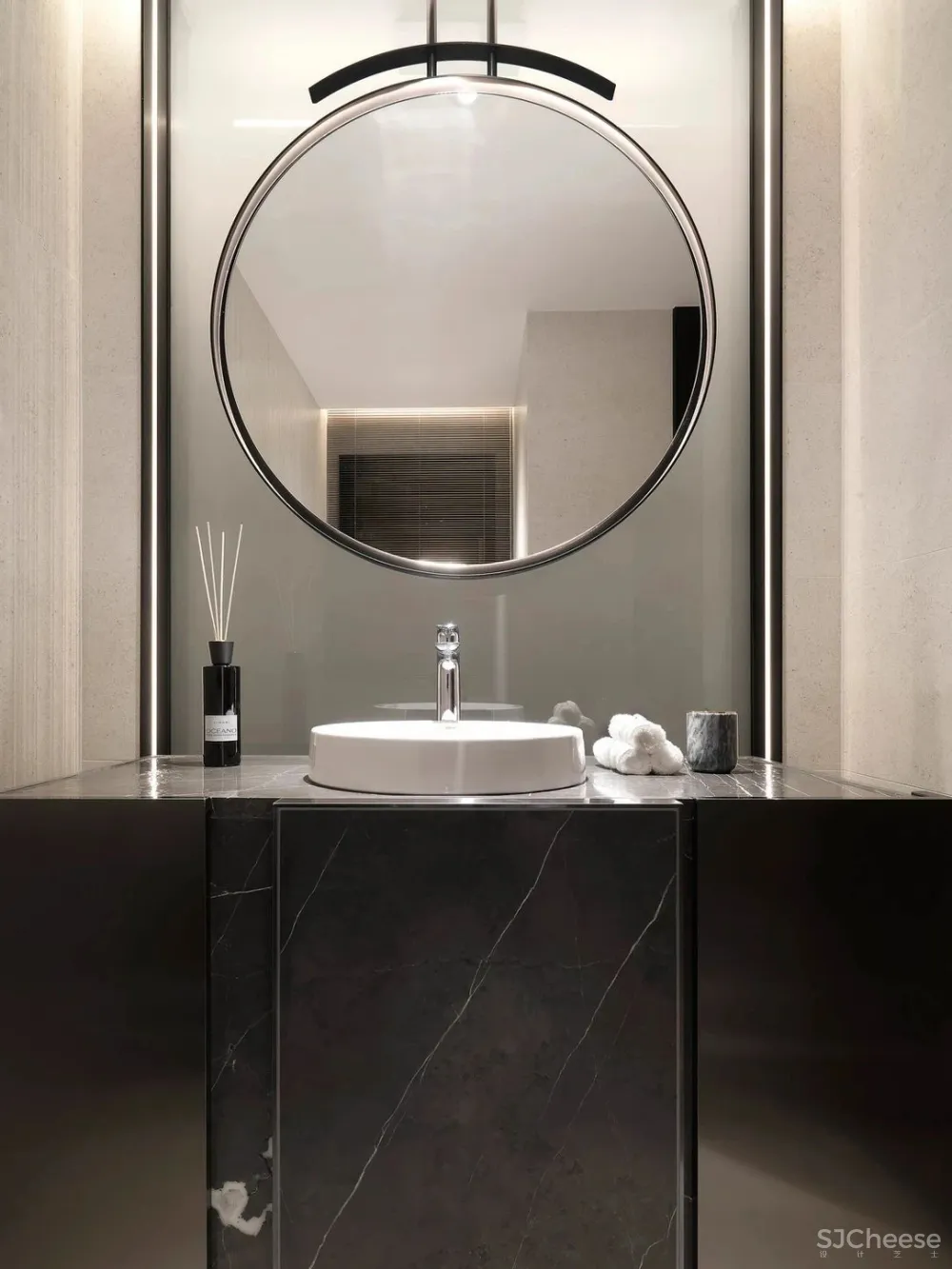 胡桃木 高级灰,纯粹而艺术的现代空间