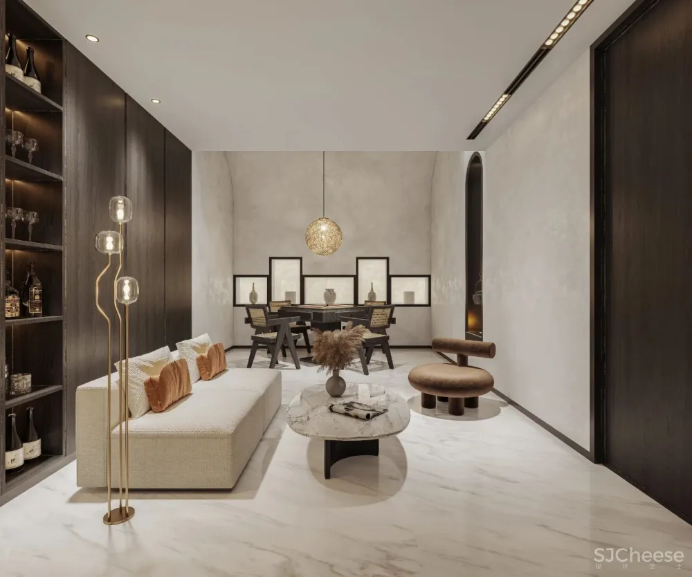 茧界设计.冷晨辉 「桃花源」550平私宅:解构 寂静美学