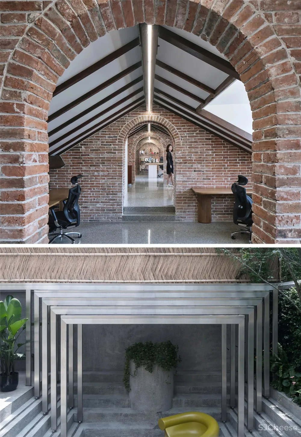 1936年的上海法式洋房改造而成的办公空间