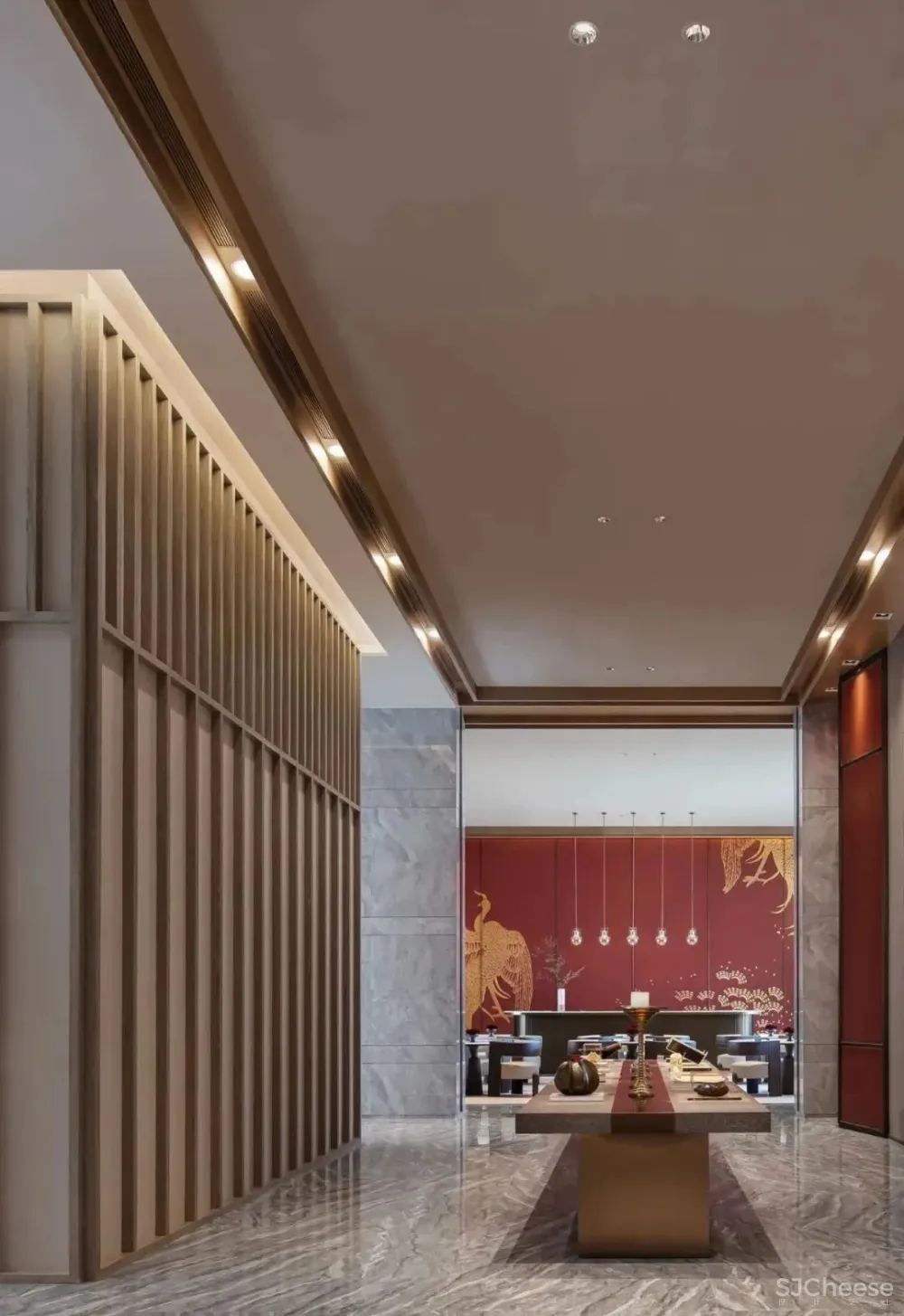 新城·凤凰台 体验中心,演绎那一抹红的诗情画意 牧笛设计