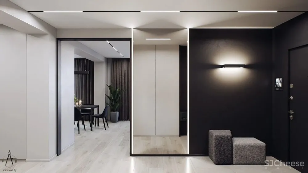 70㎡简约私宅,精简凝练!