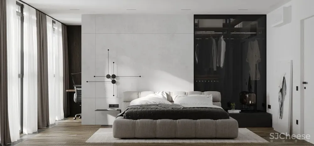 灰色极简空间，混凝土的质地！