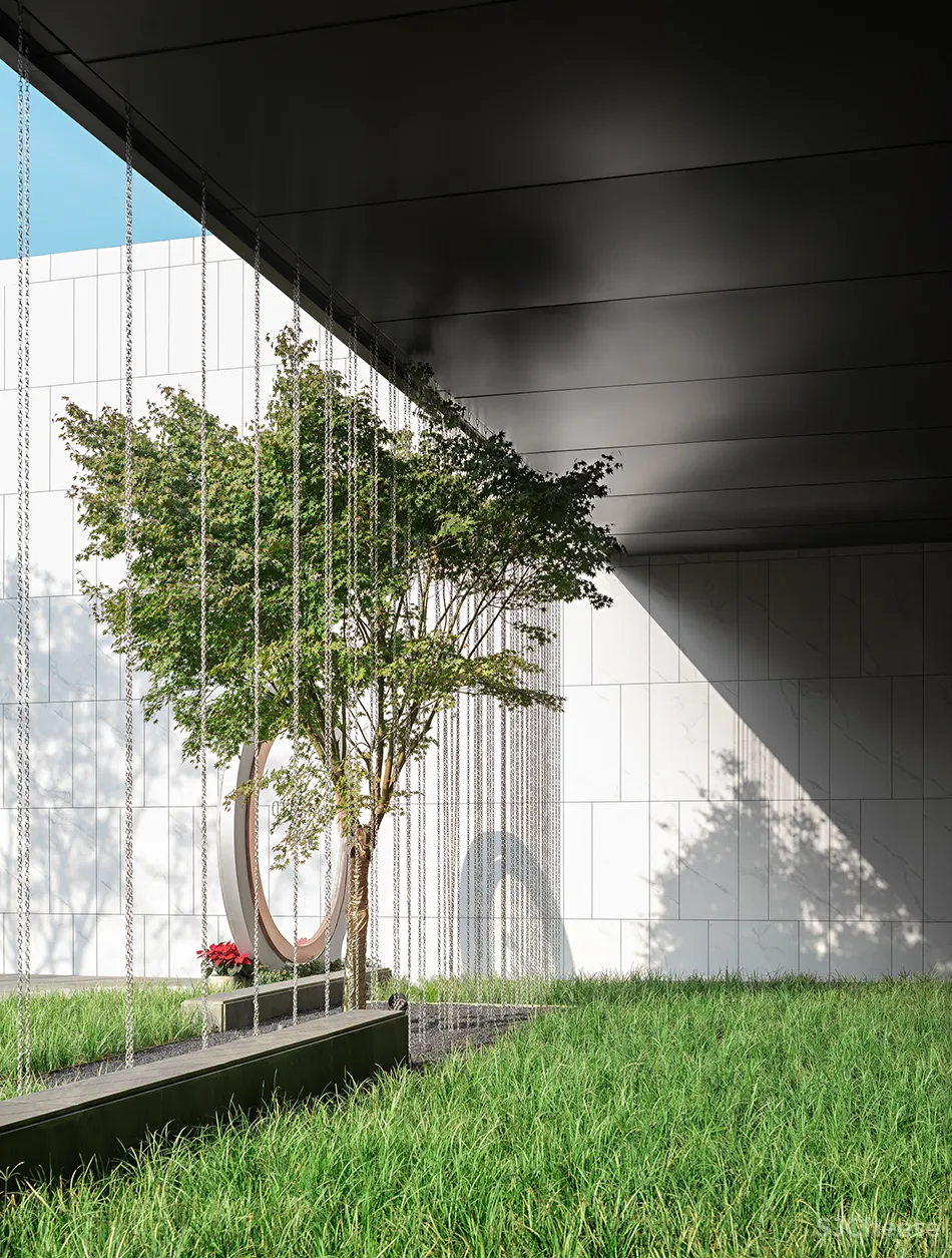 824㎡售楼处,光影与自然共生!