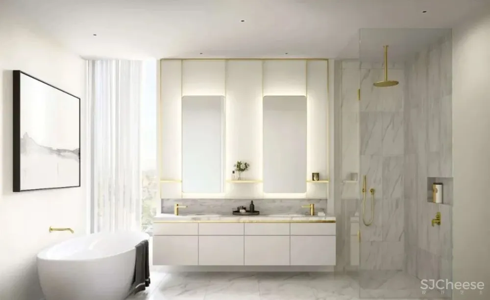 他做的公寓楼看起来像别墅,10套大平层户型还不一样,干净有格调的简约风太美了!