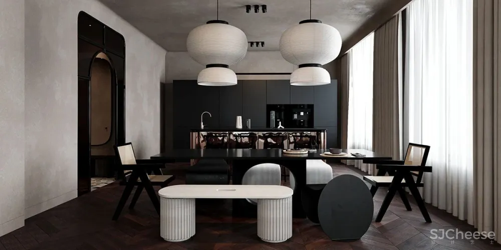 114㎡ 只做一室一厅，三开间的横厅太豪华了！