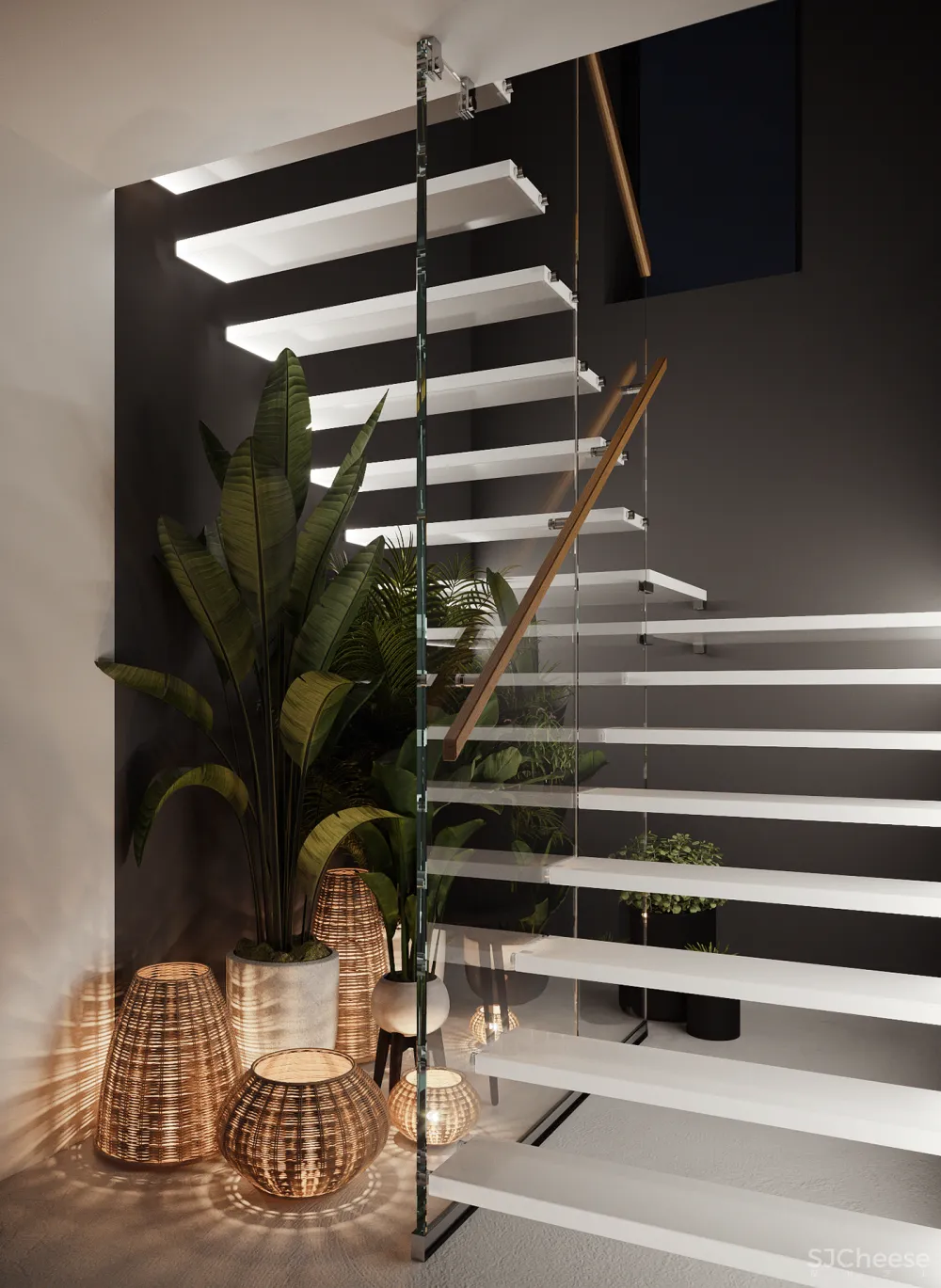 极简白四口之家，这样的复式住宅太惬意了！