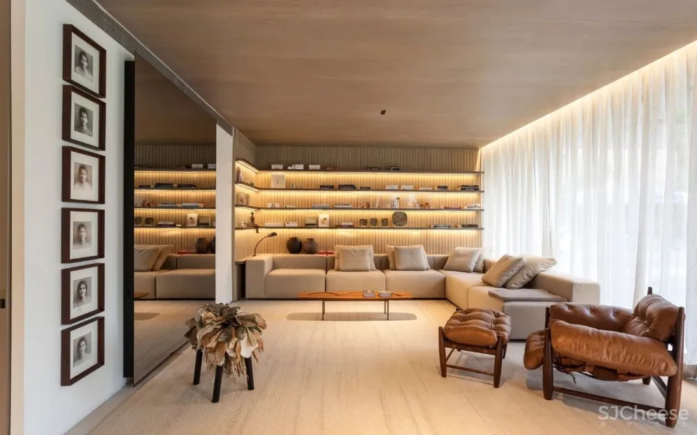 一梯两户的平层公寓楼样板房公开,自然奢华才有的高级感